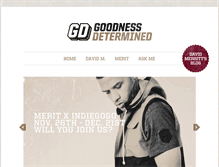 Tablet Screenshot of goodnessdetermined.com